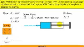 Prawo Pascala  Zadanie  Matfiz24pl [upl. by Yearwood]