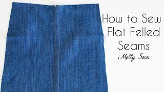 How to Sew Flat Felled Seams [upl. by Kenleigh]