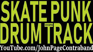 Punk Rock Drum Backing Track 125 bpm DRUMS ONLY [upl. by Platas324]