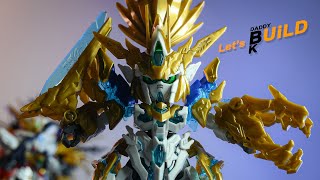 SD Gundam World Heroes Long Zun Liu Bei Unicorn Gundam  SDW HEROES No17  ASMR Full Build Up [upl. by Faunie]