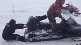 Snowmobile Fail Compilation 1  2017 [upl. by Ennaitsirhc]