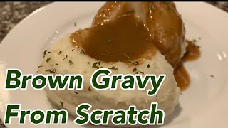 Brown Gravy From Scratch  Lavonnes Kitchen [upl. by Akiras]