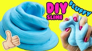 DIY Fluffy Slime Recipe Without Borax or Liquid Starch [upl. by Ellerd]