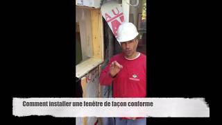 Comment installer une fenêtre de façon conforme [upl. by Nnyltiac]