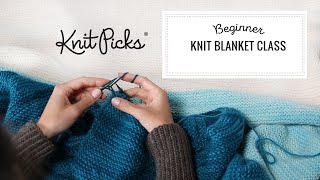 Beginner Knit Blanket Class Part 3 Casting On [upl. by Ahsam]