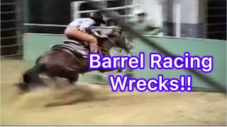 Barrel Racing Wrecks amp Spills [upl. by Leunammi]