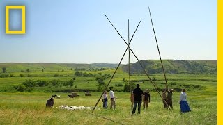 How to Build a Teepee  The Pioneers [upl. by Stepha]