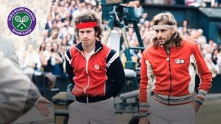 Bjorn Borg v John McEnroe Wimbledon Final 1980 Extended Highlights [upl. by Yorztif]