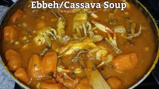 Gambias number 1 street food Ebbeh Cassava soup [upl. by Joelle559]