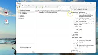 Zotero  Ajouter des documents PDF [upl. by Aihcropal]