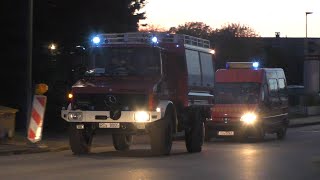 Rauchentwicklung auf Bauernhof Einsatzfahrt Freiwillige Feuerwehr Nortorf [upl. by Anderson]