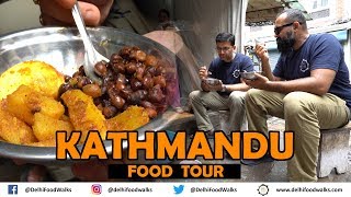 Kathmandu Food Tour I HUGE Thakali Thali  BEST Noodle in Nepal  Sekuwa BBQ  Tibetan Street Food [upl. by Ecnahc39]