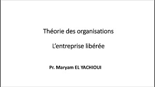 Théorie des organisations  Lentreprise libérée [upl. by Engedi]