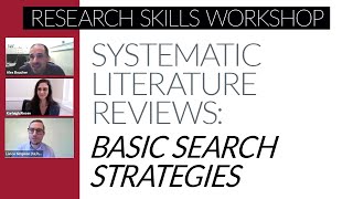 Basic Search Strategies for Systematic Reviews [upl. by Luthanen]