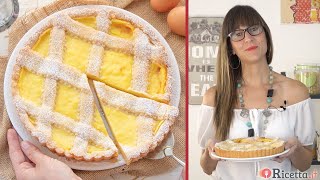 Crostata alla crema pasticcera facilissima  Ricettait [upl. by Ellerol]