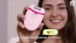 Philips Satinelle Essential  Descubre la depilación sin dolor [upl. by Nahum]