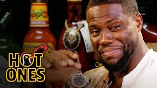 Kevin Hart Catches a High Eating Spicy Wings  Hot Ones [upl. by Richara]