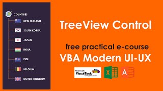VBA UI UX16 How to use powerful TreeView Control in Excel UserForm [upl. by Edahsalof]