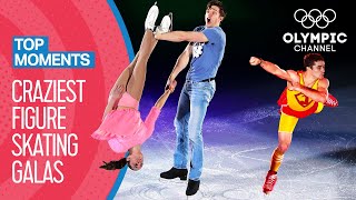 Top 10 Craziest Figure Skating Gala Performances  Top Moments [upl. by Maggs]