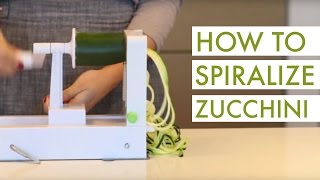 How to Spiralize Zucchini [upl. by Naujd]