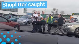 Shoplifter Caught Outside Shopping Centre in UK [upl. by Asum]