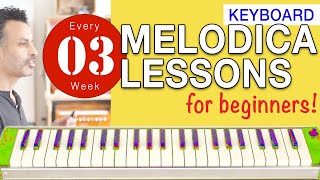 Melodica Lessons for Beginners 3 Keyboard [upl. by Airalav]