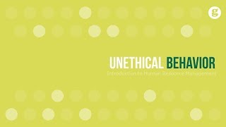 Unethical Behavior [upl. by Aggy763]