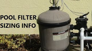 What Size Pool Filter Do I Need [upl. by Obed]