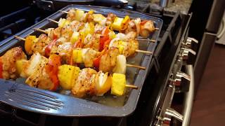 Chicken Kabobs in the Oven in 30 Minutes [upl. by Adnwahsar466]