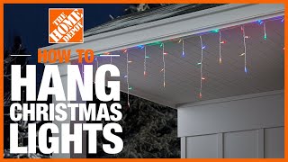 How to Hang Christmas Lights  The Home Depot [upl. by Naimed]