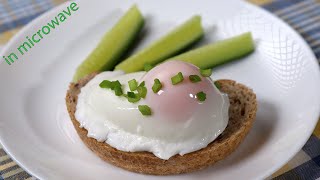 Poached egg in microwave [upl. by Arocat]