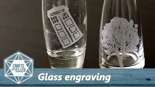 How To Engrave Glass With a Dremel  Beginners Tutorial [upl. by Lewendal]