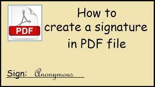 How to electronically sign a PDF document on Windows 10 [upl. by Odareg]