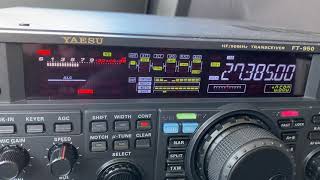 Yaesu FT950 38LSB 11 meters [upl. by Nnodnarb147]