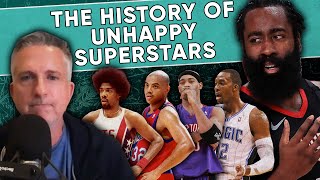 James Harden and the History of Unhappy NBA Superstars Being Traded  The Bill Simmons Podcast [upl. by Butterfield624]