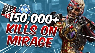 Meet The 1 Mirage In Apex Legends On All Platforms 150000 Kills [upl. by Aldarcy]