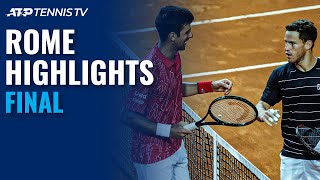 Novak Djokovic vs Diego Schwartzman  Rome 2020 Final Highlights [upl. by Suryt]