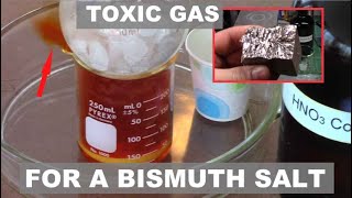 Making Bismuth Trioxide From Elemental Bismuth  ElementalMaker [upl. by Aisylla308]