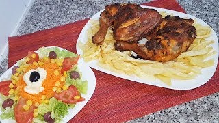 Poulet rôti  la meilleure recette  مطبخ أم وليد Oum Walid [upl. by Hplodnar860]