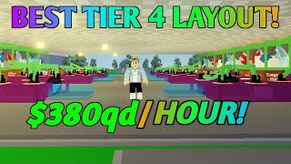 BEST TIER 4 LAYOUT FACTORY SIMULATOR  Roblox Factory Simulator [upl. by Yalcrab]