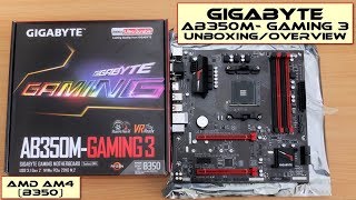 Gigabyte GAAB350MGaming 3 Motherboard Unboxing [upl. by Sproul]