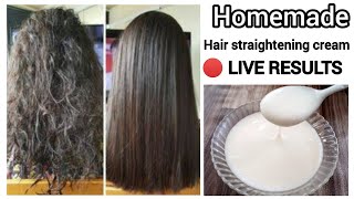 KERATIN HAIR TREATMENT At Home for straight silky shiny amp healthy hairs [upl. by Nileuqaj]