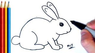 How to Draw Rabbit easy  Step by Step Tutorial [upl. by Jolee]