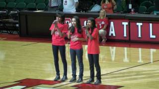 EriAm Sisters  National Anthem  Key Arena [upl. by Meehar3]