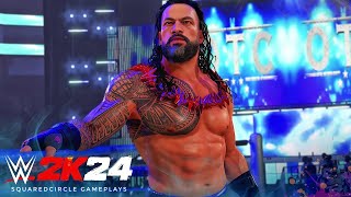 Roman Reigns 2025 Modded OTC Entrance  New WWE 2K24 Mods [upl. by Nnylecyoj]