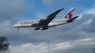 Plane Spotting in Storm Eunice at Heathrow [upl. by Kester]