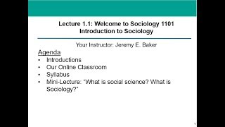 Soc 101 Lecture 11 Introduction [upl. by Manella]