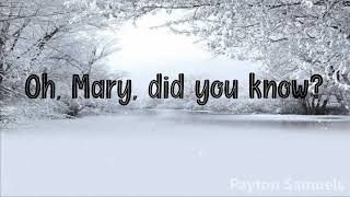 Carrie Underwood  Mary Did You Know Lyrics [upl. by Siva]