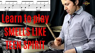 How to play Smells Like Teen Spirit  Drum Lesson  Nirvana [upl. by Eillime495]