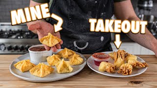 Making Crab Rangoon Wontons At Home  But Better [upl. by Nerua]